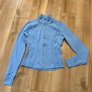 Light Blue Zip-Up Jacket
